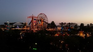 Overlooking Paradise Pier at California Adventure