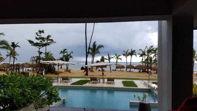 Beachfront room view