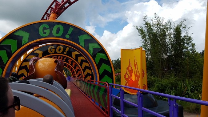 Slinky getting ready to 'go, go, go!'