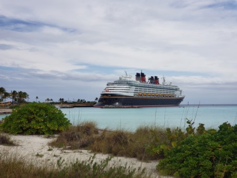 Disney Magic docked at Castaway Cay