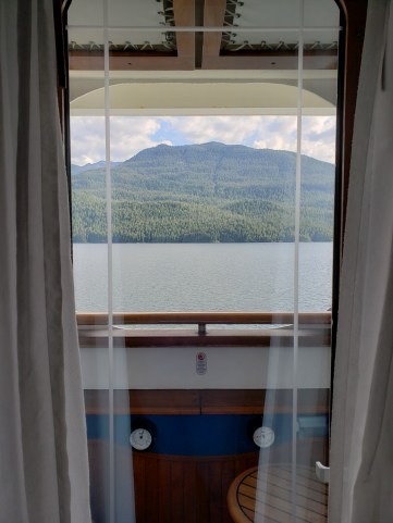 Our navigator's verandah view