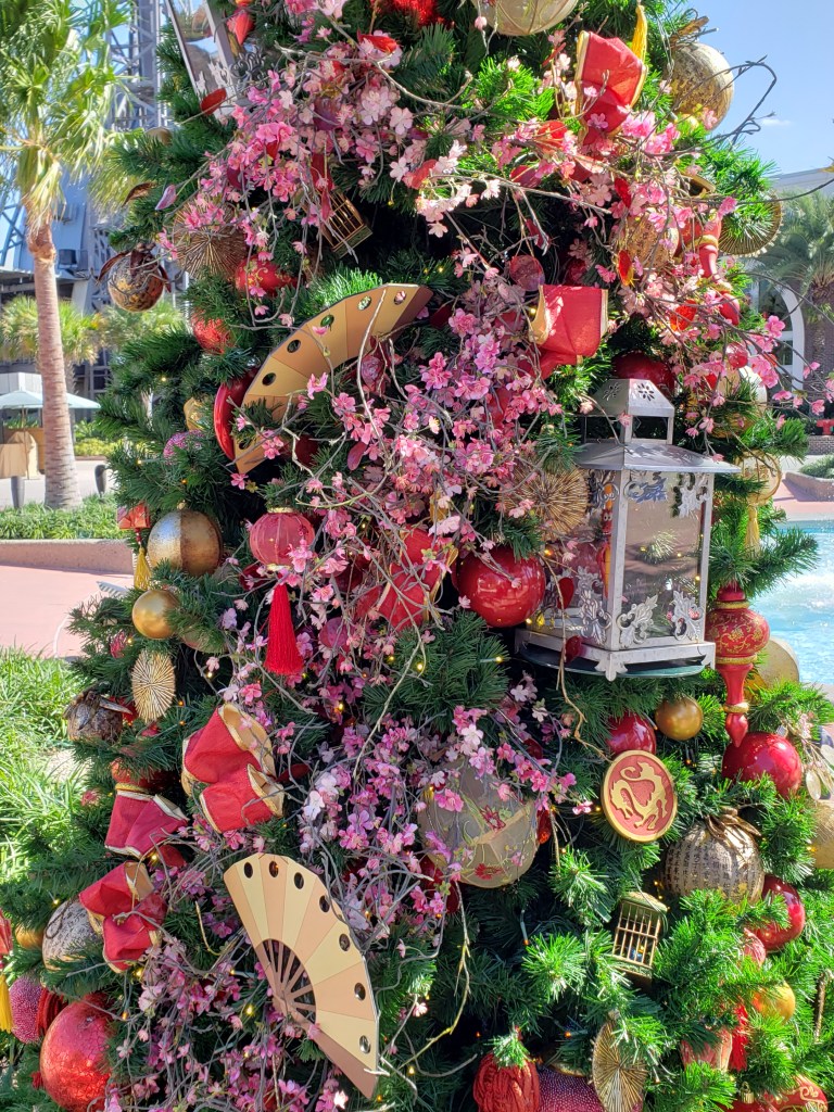 Mulan themed tree at Disney Springs