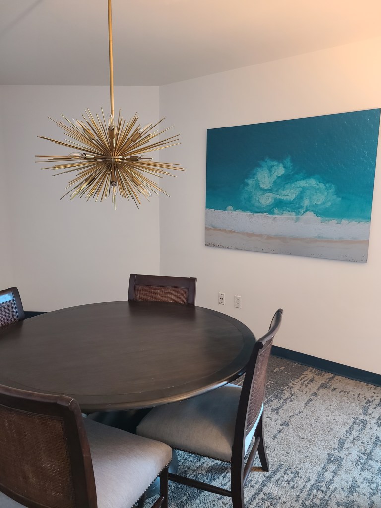 Sapphire Suite dining table