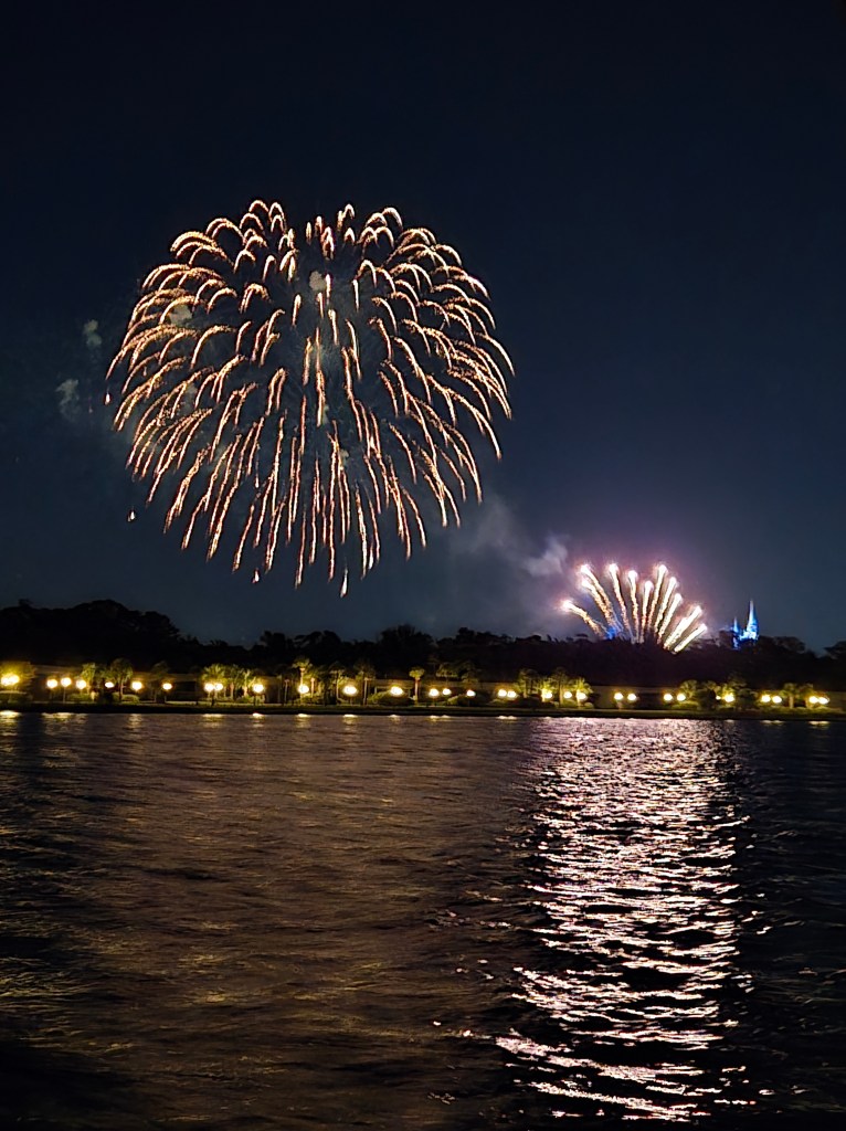 Fireworks from Seven Seas Lagoon